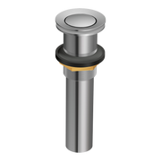 Moen Spring Loaded Push Button Bathroom Drain Assembly (With Overflow) 131553 in Chrome (131553)