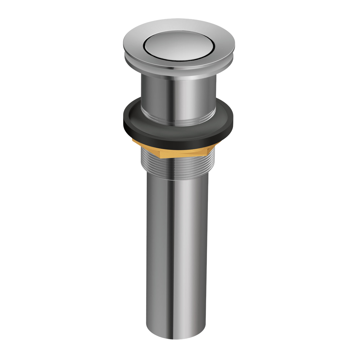 Moen Spring Loaded Push Button Bathroom Drain Assembly (With Overflow) 131553 in Chrome (131553)