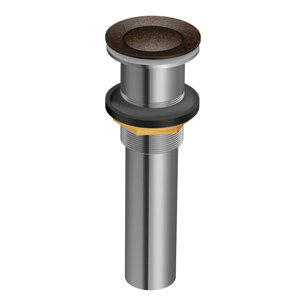 Moen Spring Loaded Push Button Bathroom Drain Assembly (With Overflow) 131553 in Oil Rubbed Bronze (131553ORB) - view 2