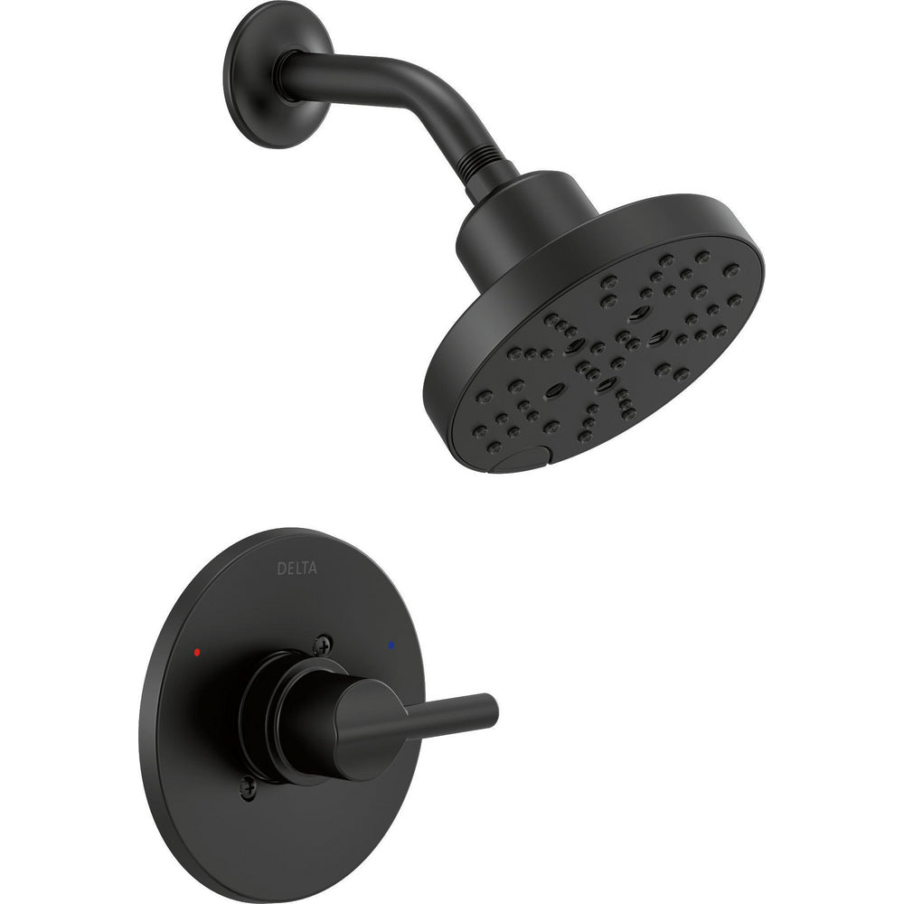 Delta Nicoli Shower Rough & Trim 1L 14S - Matte Black