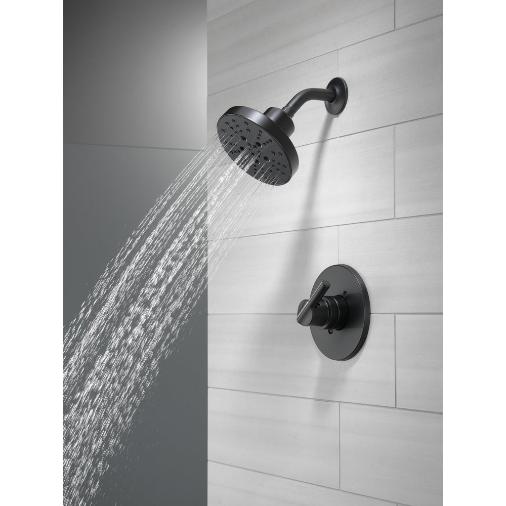 Delta Nicoli Shower Rough & Trim 1L 14S - Matte Black