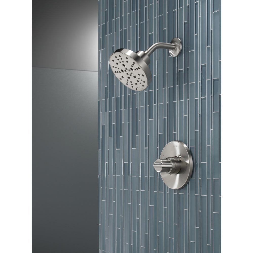 Delta Nicoli Shower Rough & Trim 1L 14S - Stainless