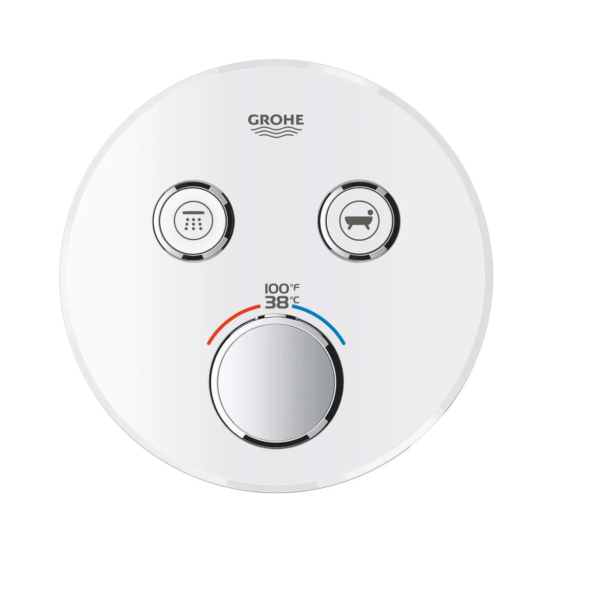 Grohe GRT SMARTCONTROL THM TRIM ROUND 2SC US  Moon White 29160LS0 - Moon White