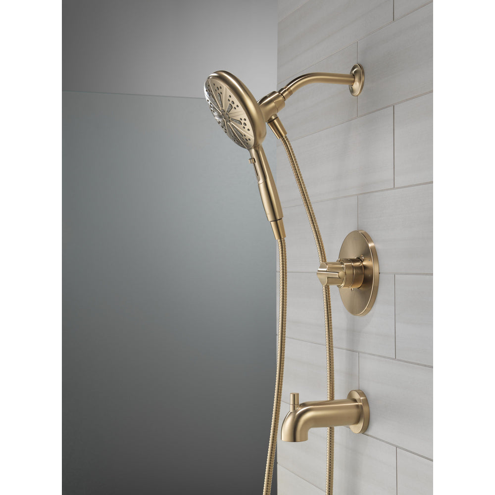 Delta Nicoli Tub/Shower Rough & Trim 1L 14S Suredock - Champagne Bronze
