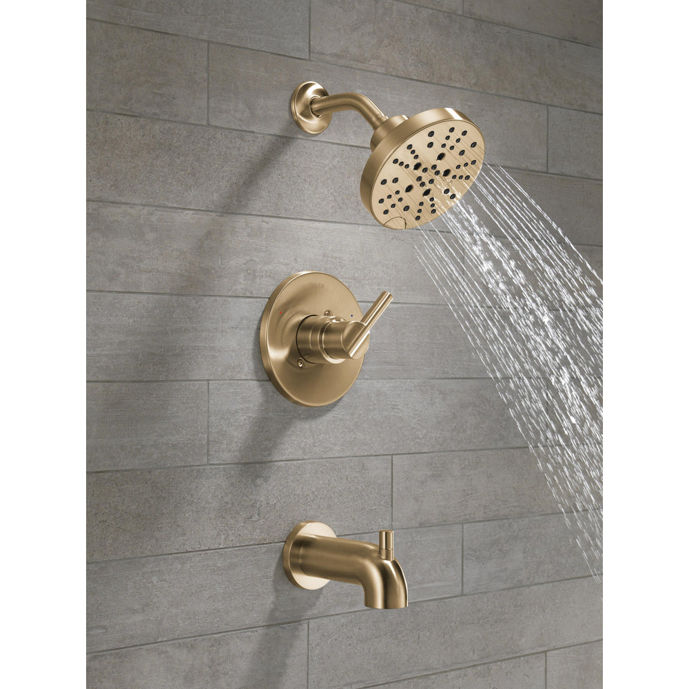 Delta Nicoli Tub/Shower Rough & Trim 1L 14S - Champagne Bronze