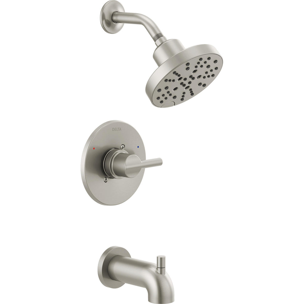 Delta Nicoli Tub/Shower Rough & Trim 1L 14S - Stainless
