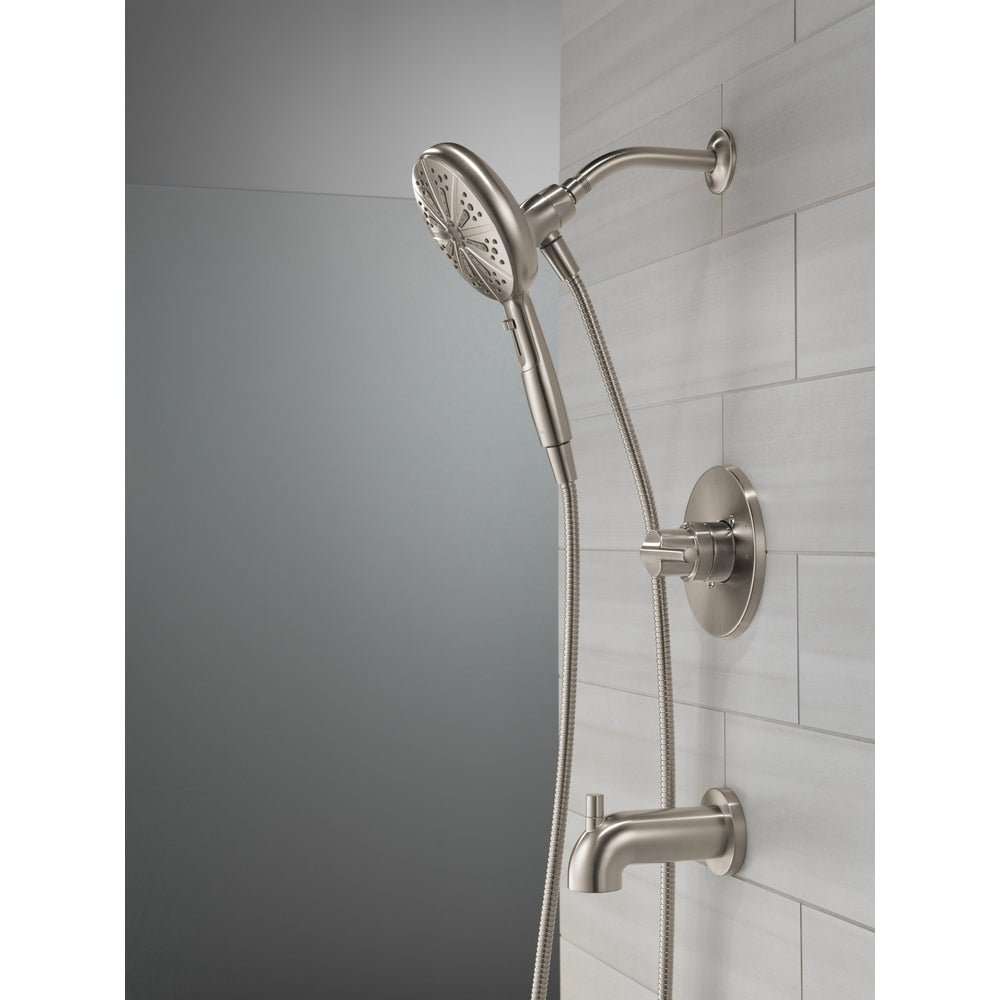 Delta Nicoli Tub/Shower Rough & Trim 1L 14S Suredock - Stainless