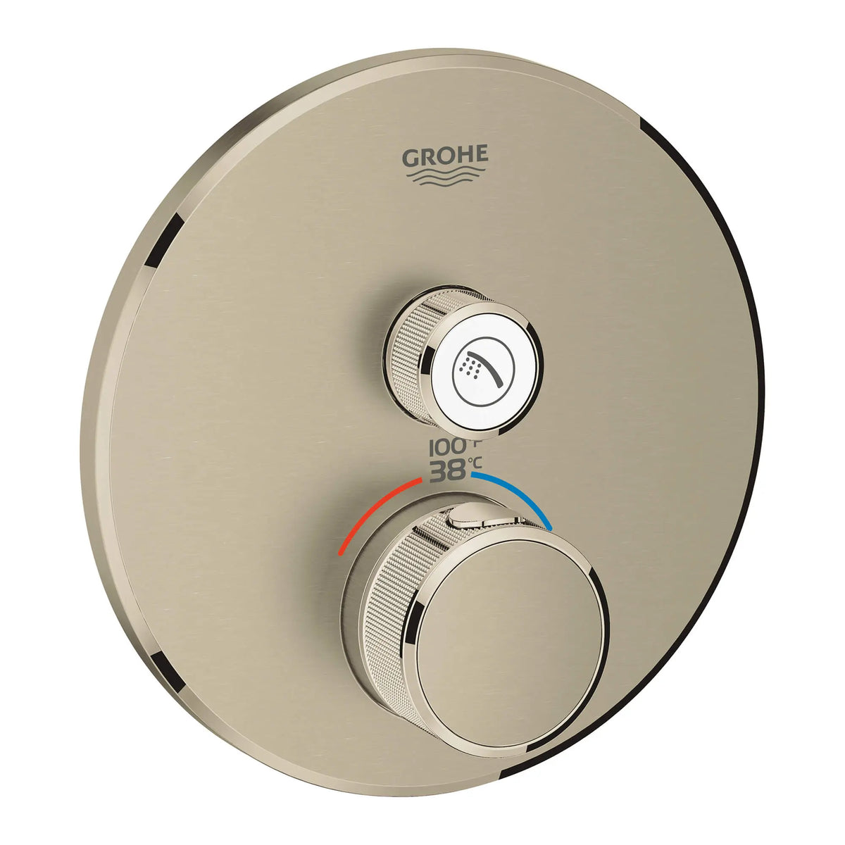 Grohe GRT SMARTCONTROL THM TRIM ROUND 1SC US  Brushed Nickel 29136EN0 - Brushed Nickel