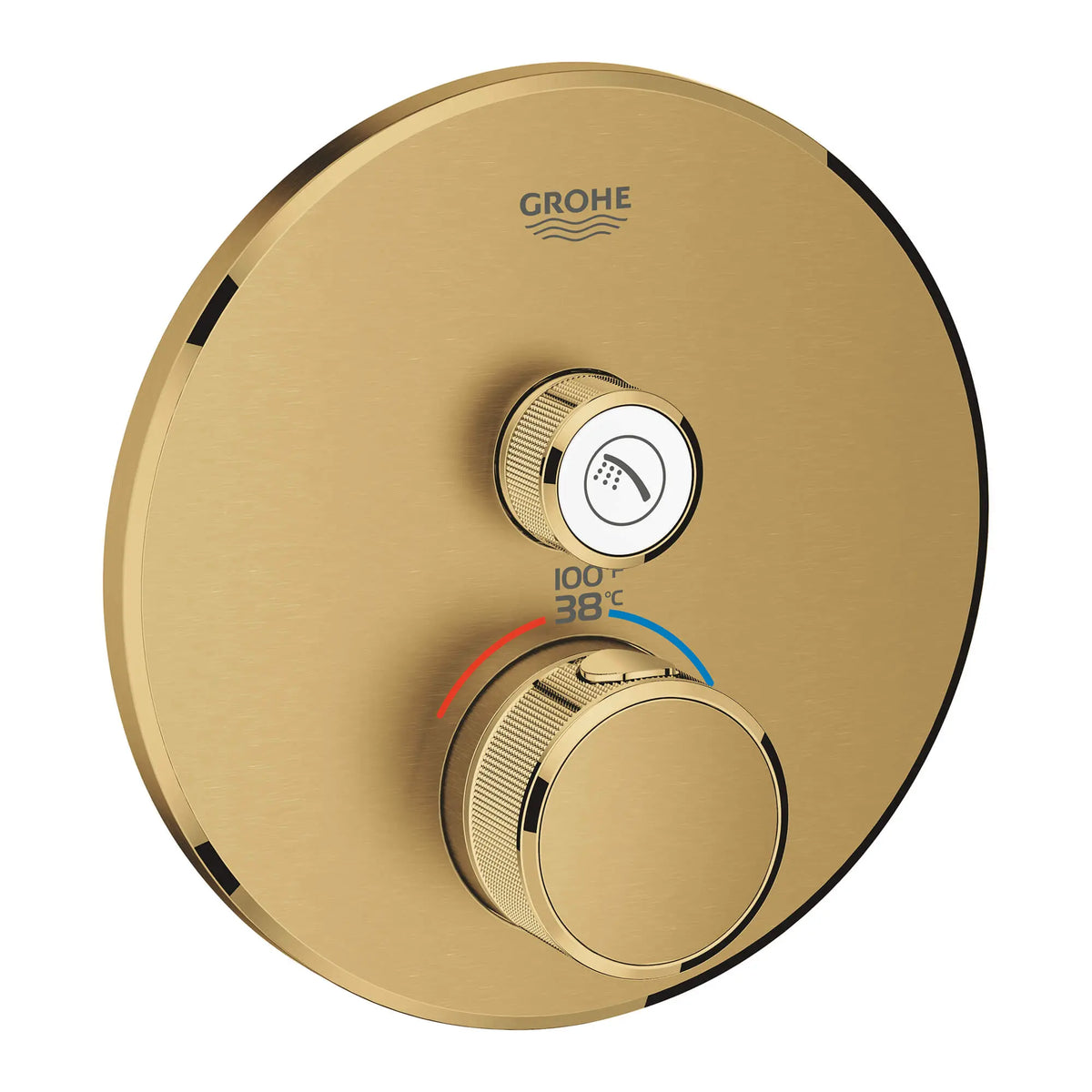 Grohe GRT SMARTCONTROL THM TRIM ROUND 1SC US  Brushed Cool Sunrise 29136GN0 - Brushed Cool Sunrise