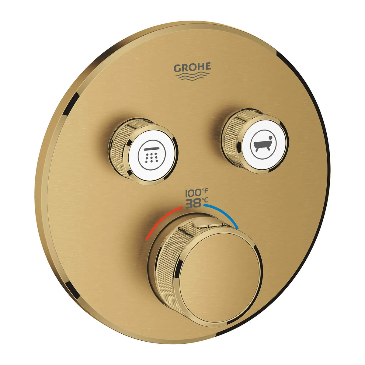 Grohe GRT SMARTCONTROL THM TRIM ROUND 2SC US  Brushed Cool Sunrise 29137GN0 - Brushed Cool Sunrise