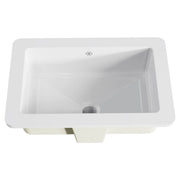 DXV POP Petite Rectangular Undermount Sink White in Canvas White (D20110000.415)