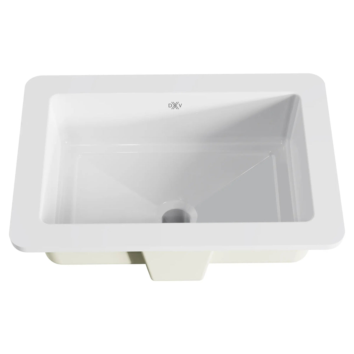 DXV POP Petite Rectangular Undermount Sink White in Canvas White (D20110000.415)