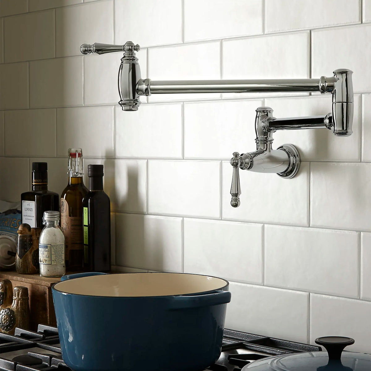 DXV Traditional Kitchen Pot Filler in Polished Chrome (D35402900.100) - view 4