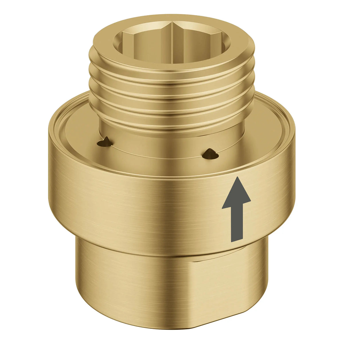 GROHE ½" Inline Vacuum Breaker - Brushed Cool Sunrise