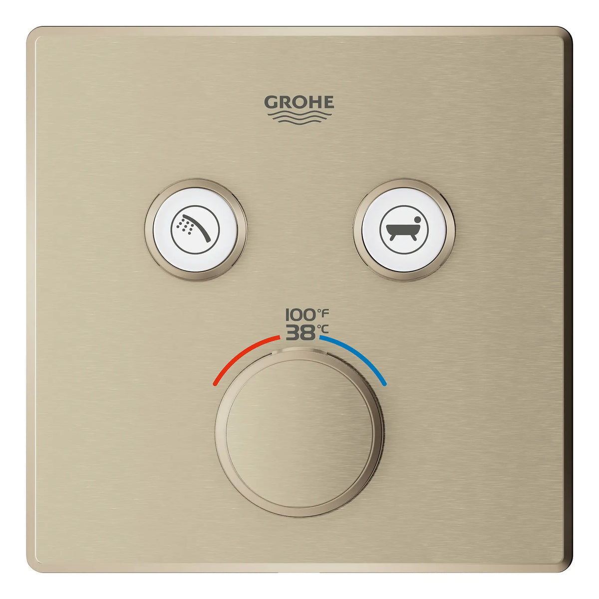 Grohe GRT SMARTCTRL DUAL FUNCTION THERM TRIM  Brushed Nickel 29141EN0 - Brushed Nickel