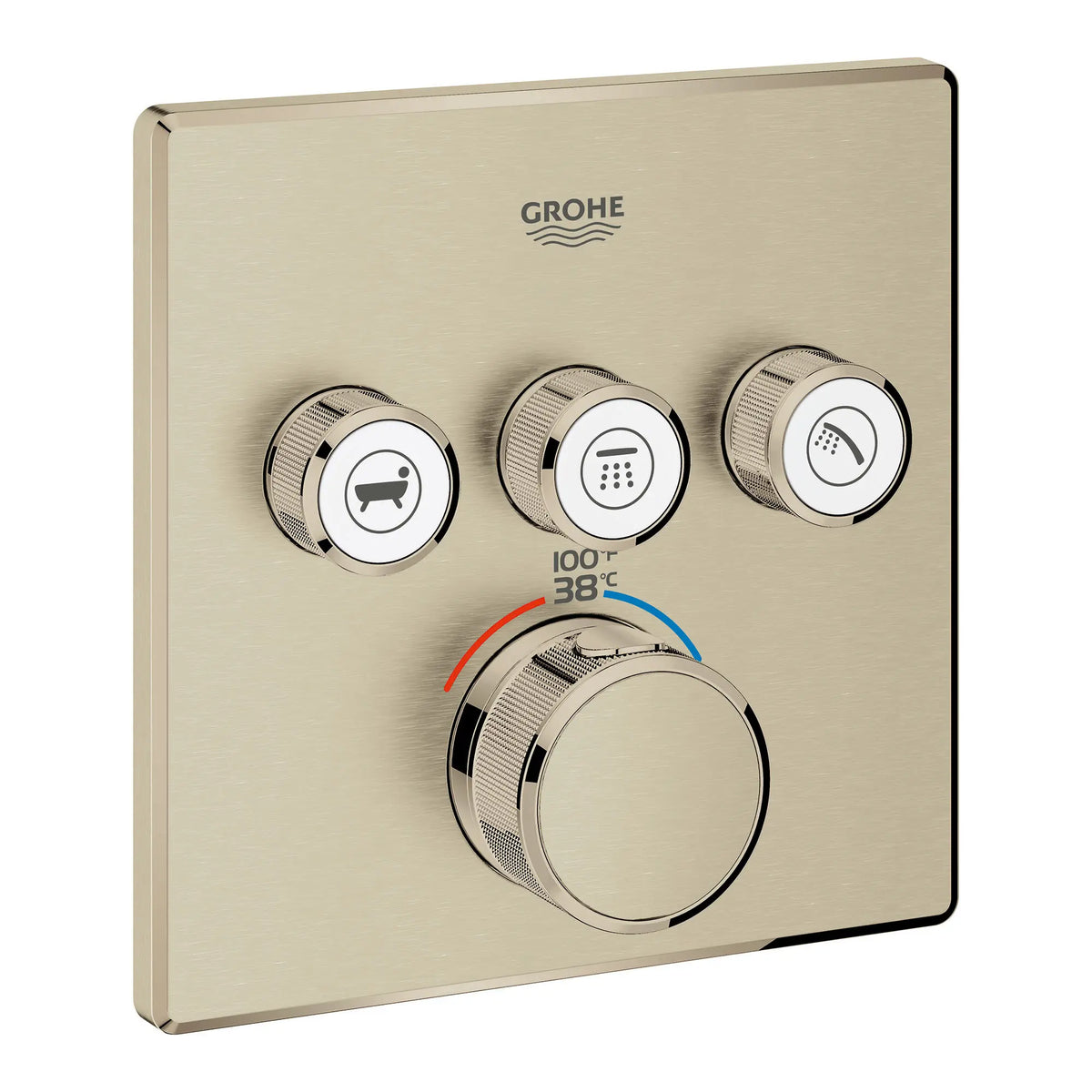 Grohe GRT SMARTCTRL TRIPLE FUNCTION THERM TRIM  Brushed Nickel 29142EN0 - Brushed Nickel