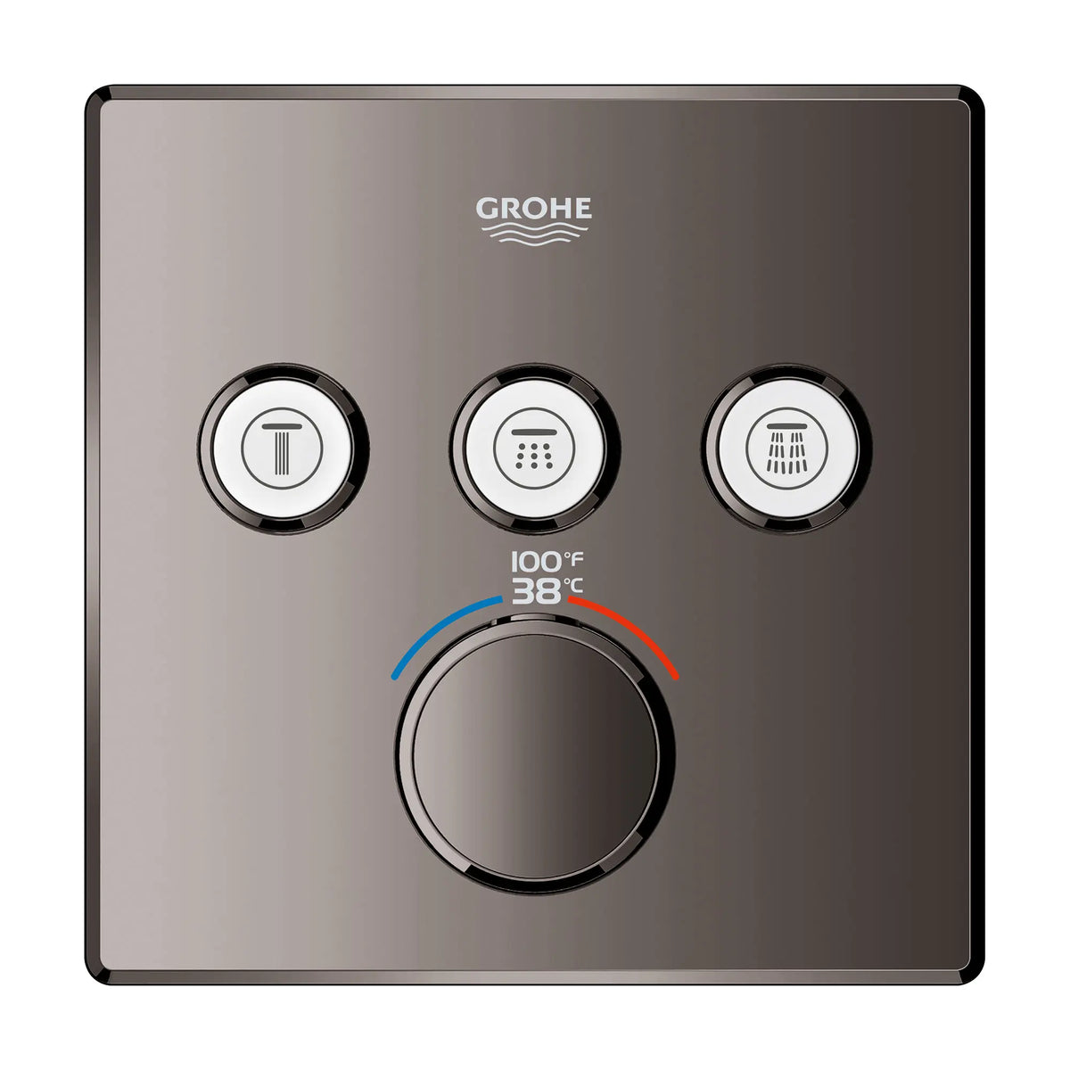 Grohe GRT SMARTCTRL TRIPLE FUNCTION THERM TRIM  Hard Graphite 29142A00 - Hard Graphite
