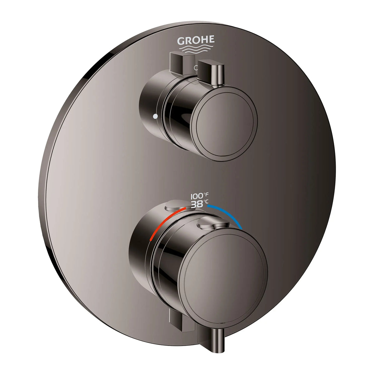 Grohe GRT ROUND DUAL 2-HNDL THERM TRIM  Hard Graphite 24133A00 - Hard Graphite