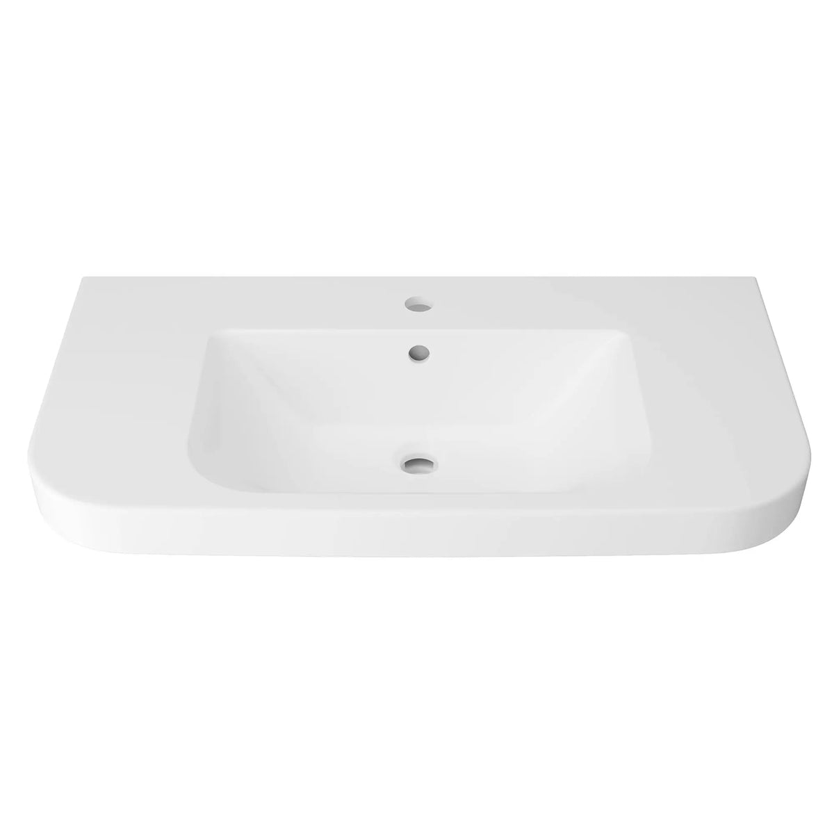 DXV Equility Wall-Hung Sink, 1-Hole D20176001 in Canvas White (D20176001.415) - view 2