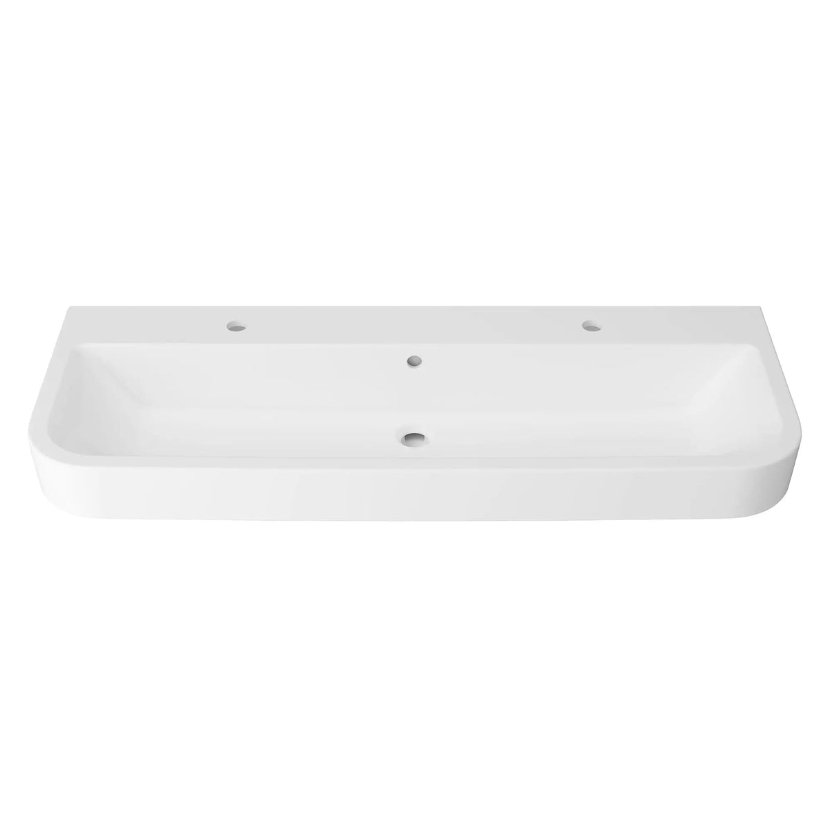 DXV Equility 47 in. Sink, 2 Single Hole D20177002 in Canvas White (D20177002.415)