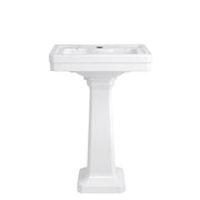 DXV Fitzgerald Pedestal Sink Leg in Canvas White (D21015000.415)