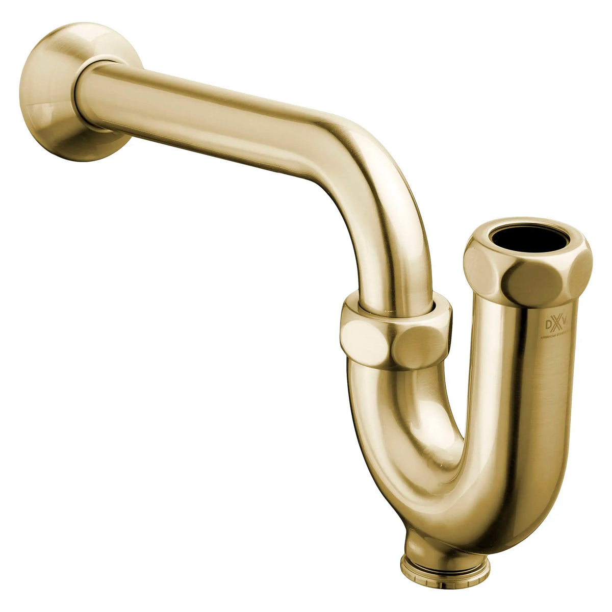 DXV Traditional Decorative P-Trap in Satin Brass (D35700020.427)