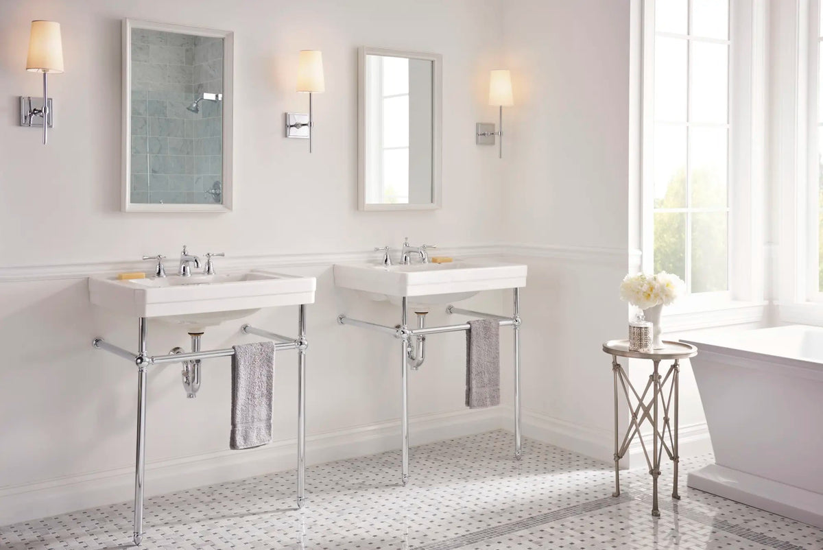 DXV Fitzgerald 28 in. Sink Top, 3-Hole in Canvas White (D20015008.415) - view 6