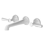 DXV Fitzgerald 2-Handle Wall Mount Widespread Bathroom Faucet with Lever Handles in Polished Chrome (D35160450.100)