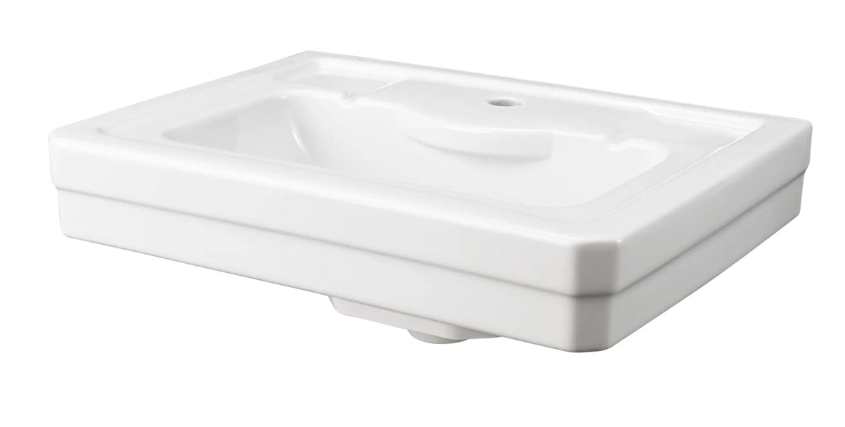 DXV Fitzgerald 24 in. Sink Top, 1-Hole in Canvas White (D20030001.415)
