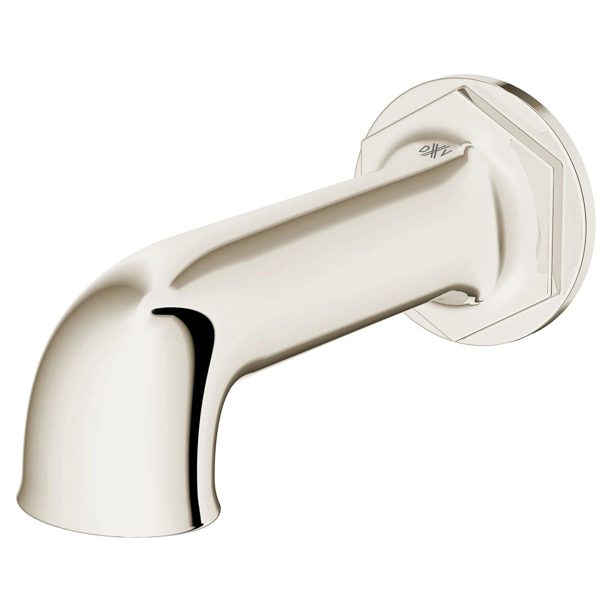 DXV Oak Hill Wall Mount Bathtub Spout in Platinum Nickel (D35155760.150)