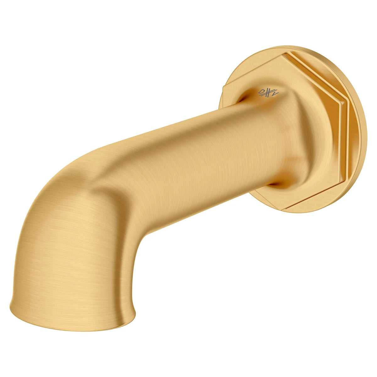 DXV Oak Hill Wall Mount Bathtub Spout in Satin Brass (D35155760.427)