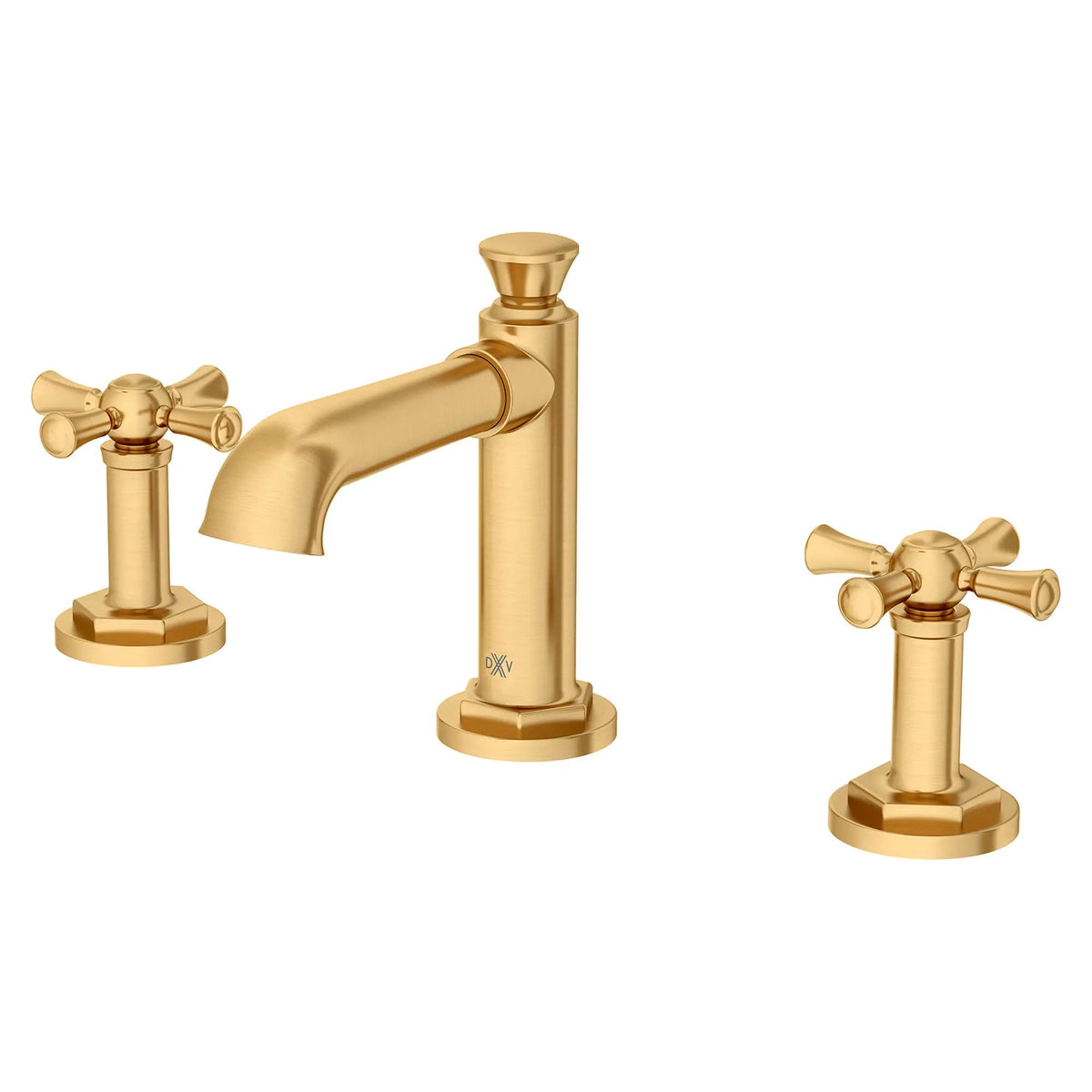 DXV High Spout Widespread With Cross Handles in Satin Brass (D35155840.427)