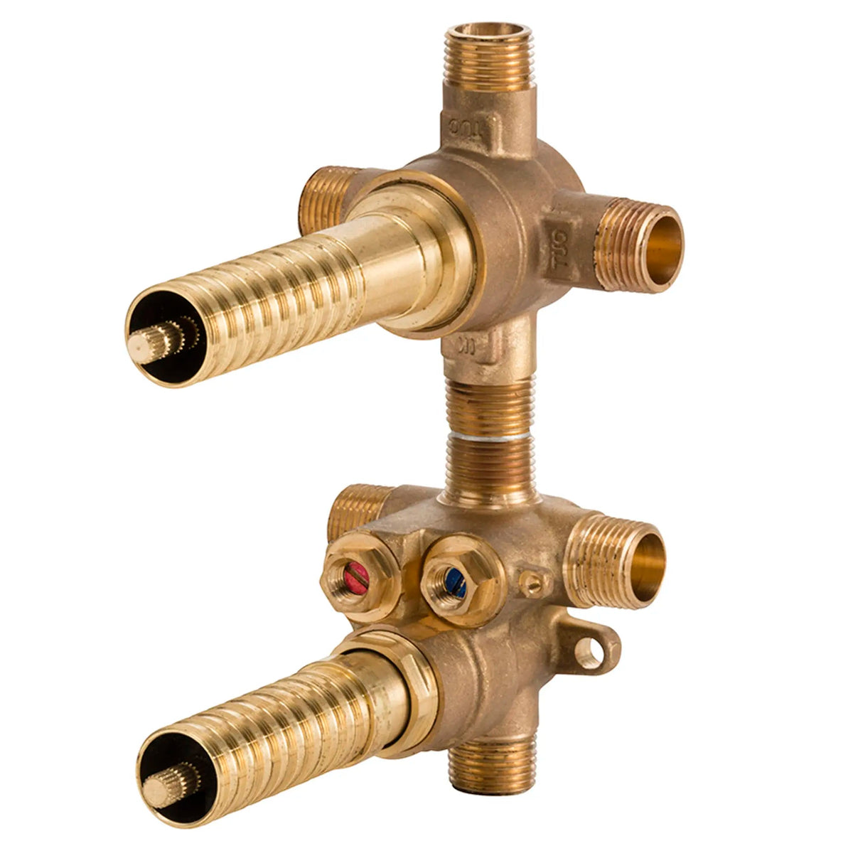 DXV 2-Handle Thermostatic Rough Valve with 3-Way Diverter Shared Functions in Unfinished (D35005523S.191)
