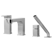 DXV Equility Single Handle Deck Mount Bathtub Faucet with Hand Shower and Lever Handle in Polished Chrome (D3510990C.100)