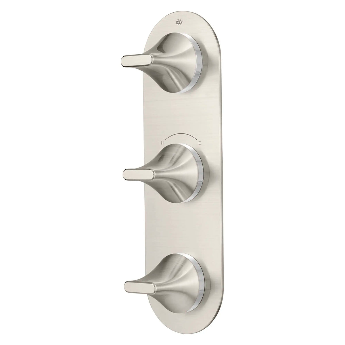 DXV Modulus 3-Handle Thermostatic Valve Trim Only in Brushed Nickel (D35120537.144)