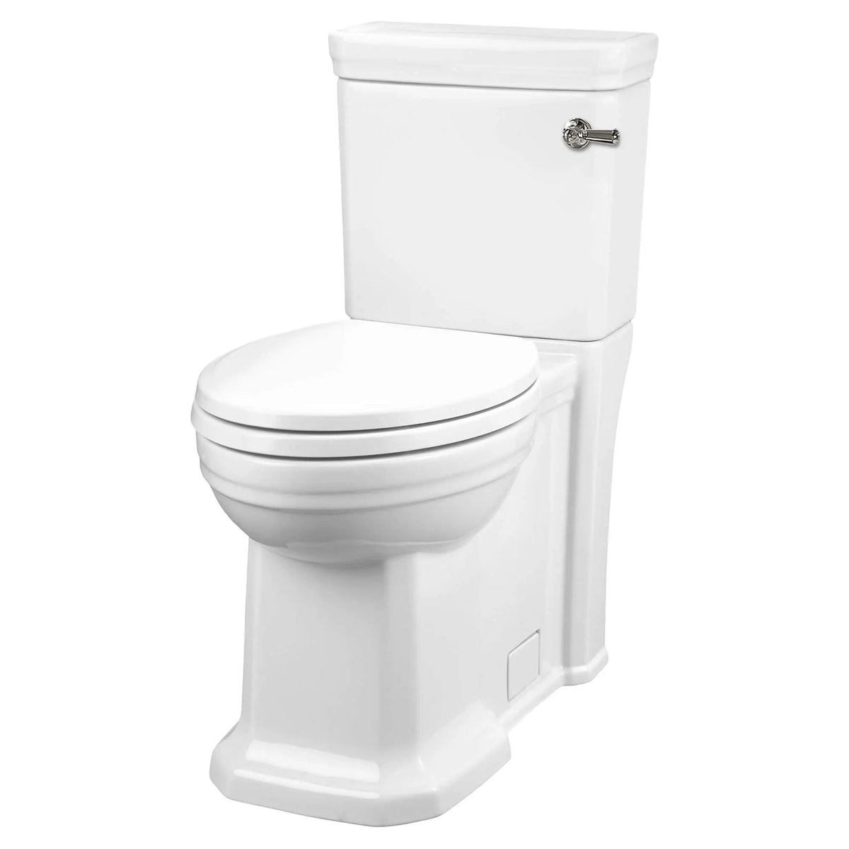 DXV Fitzgerald Two-Piece Chair Height Right-Hand Trip Lever Elongated Toilet with Seat in Canvas White (D2205CA102.415) - view 2