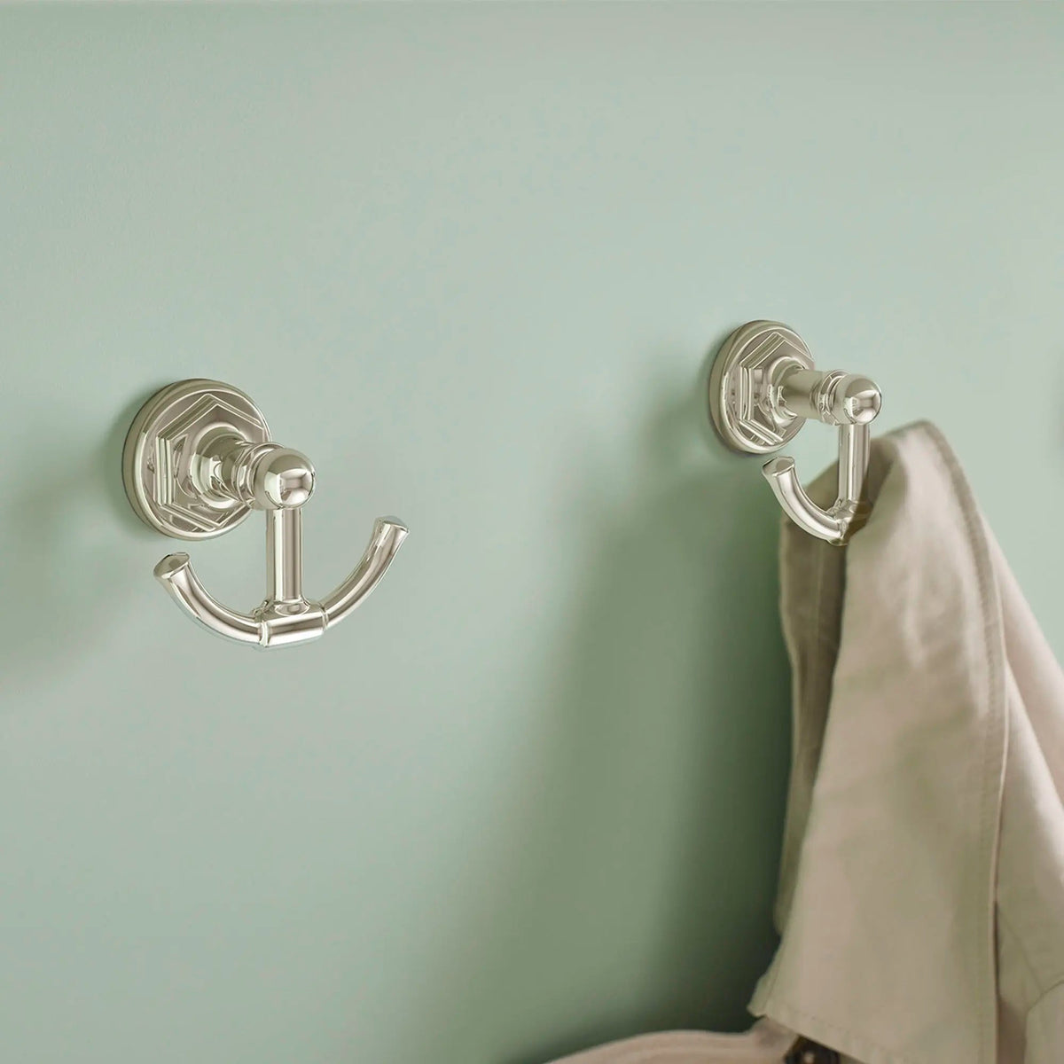 DXV Oak Hill Towel Hook in Platinum Nickel (D35155210.150) - view 4