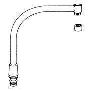 Moen Commercial High Arch Spout for 8940, 8796 and 8799 16264 in Chrome (16264)