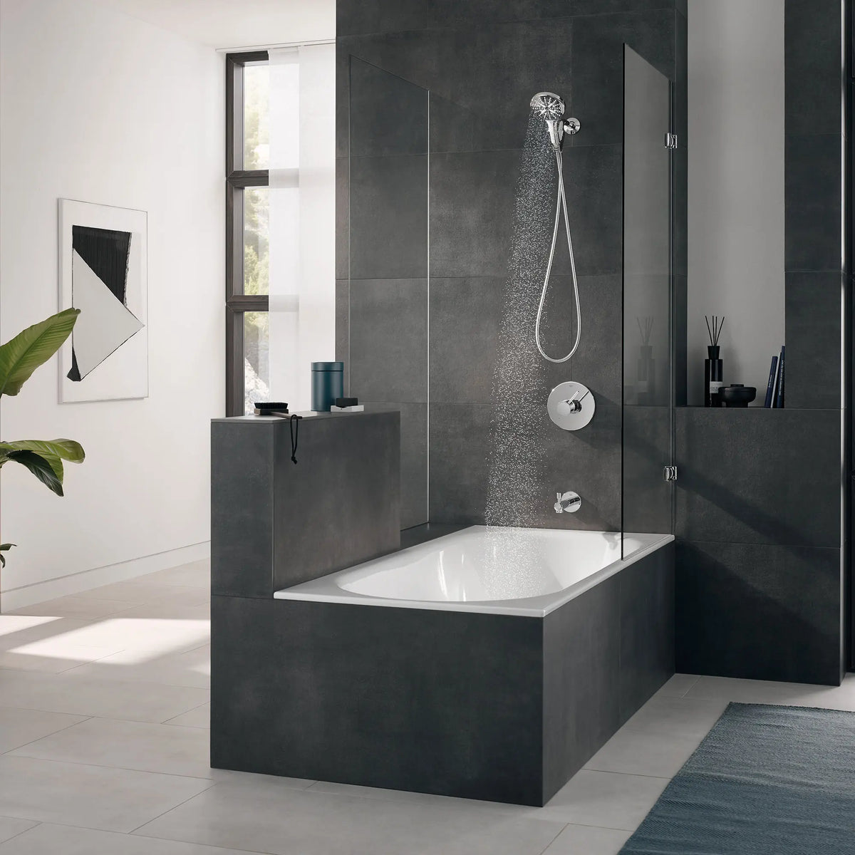 Grohe RAINSHOWER SMARTACTIVE HAND SHOWER SET  Chrome 26604000 - StarLight Chrome
