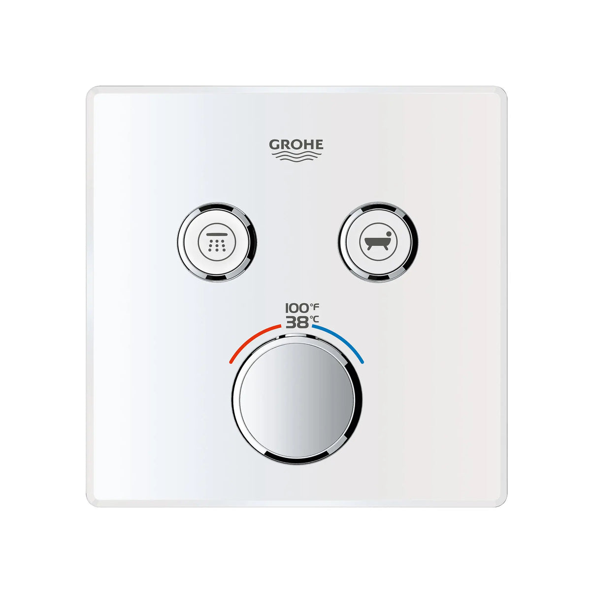 Grohe GRT SMARTCONTROL THM TRIM SQUARE 2SC US  Moon White 29164LS0 - Moon White