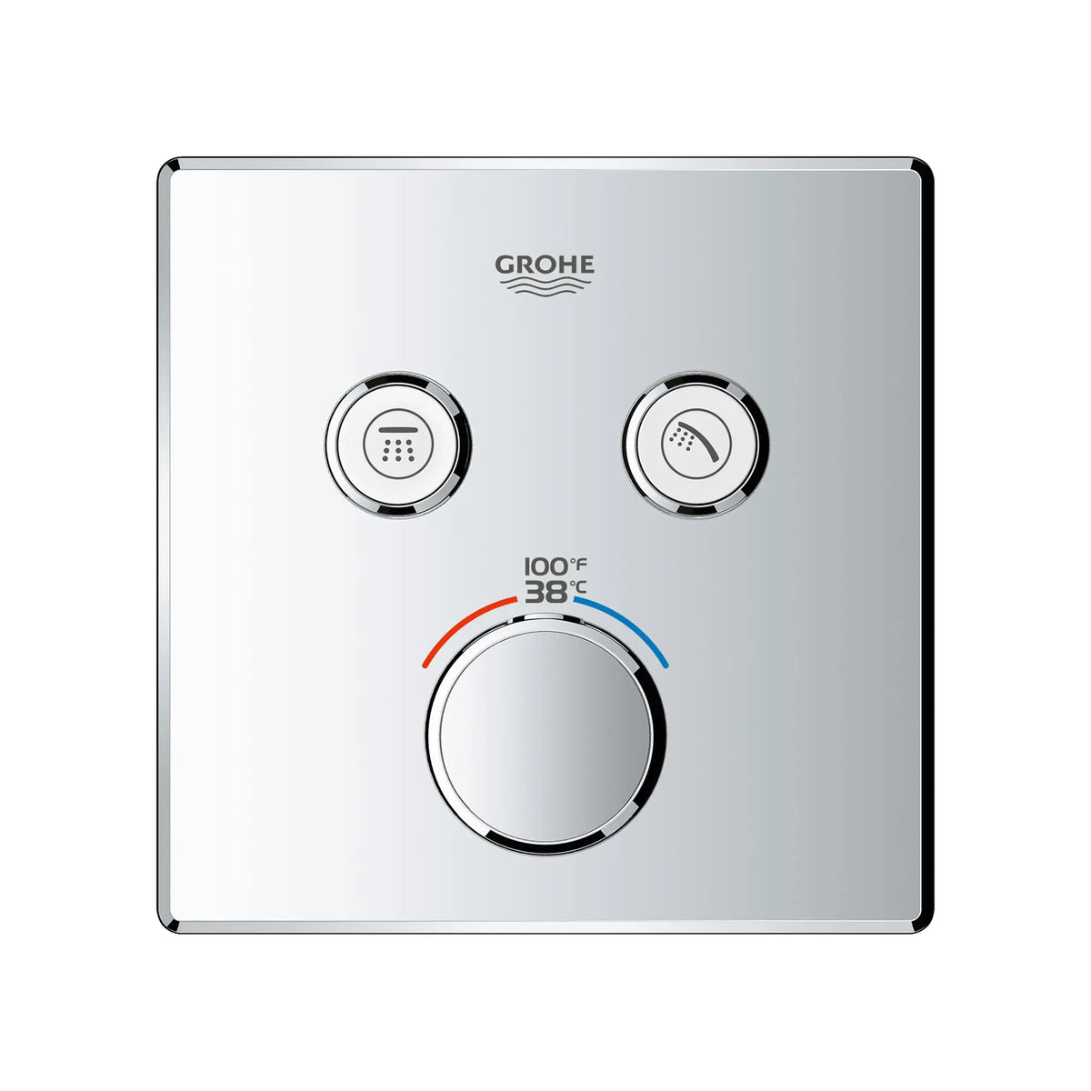 Grohe GRT SMARTCONTROL THM TRIM SQUARE 2SC US  Chrome 29141000 - StarLight Chrome