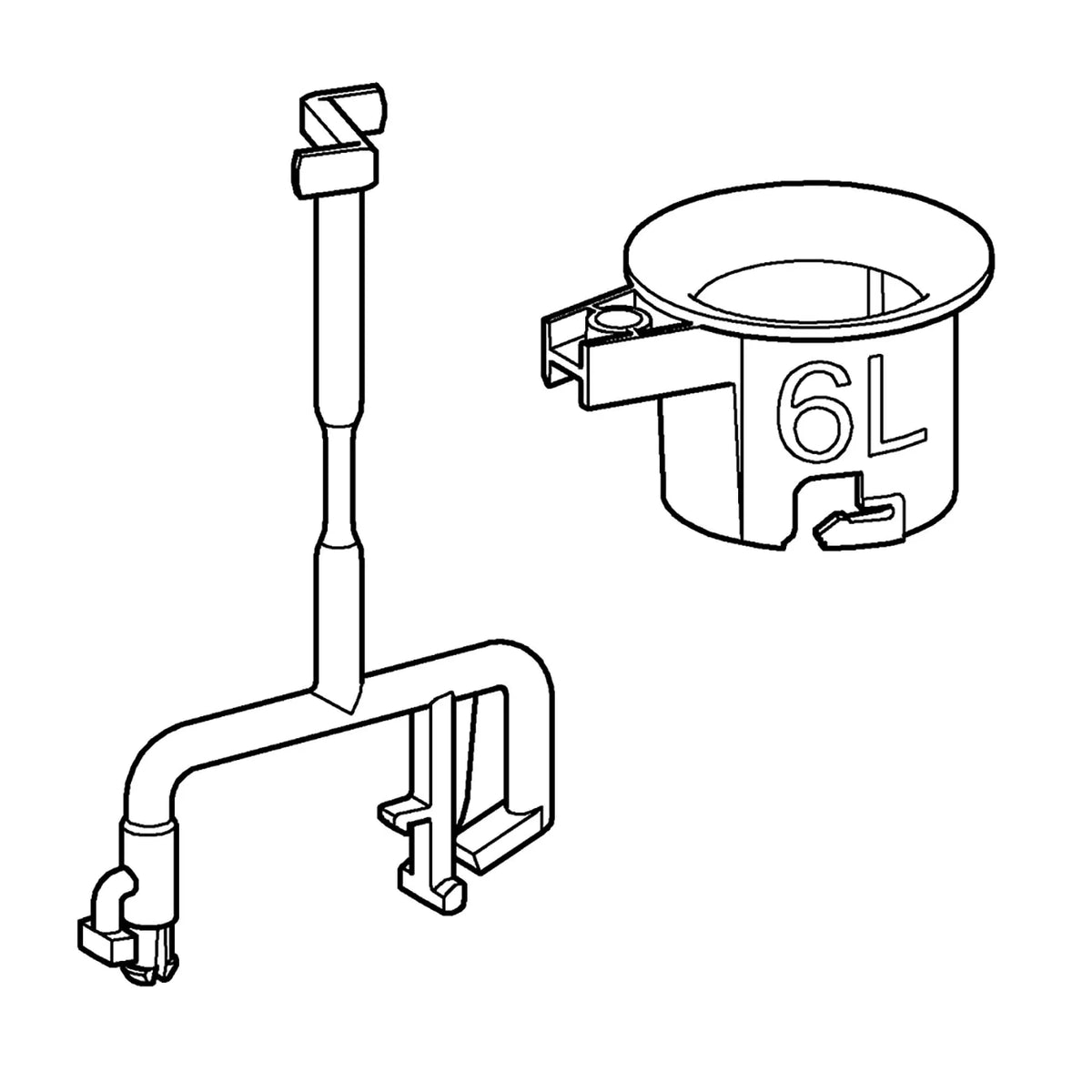 GROHE Lift Rod For Servo Motor - StarLight Chrome