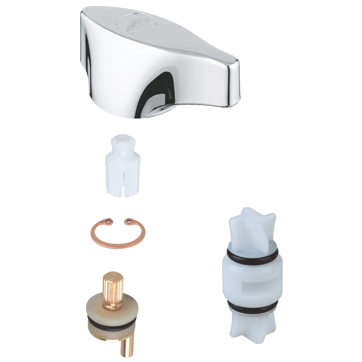 GROHE 3-Way Diverter Valve & Trim 45048_0 - StarLight Chrome