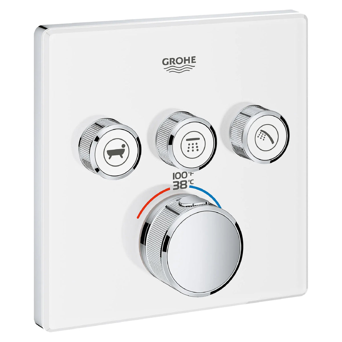 Grohe GRT SMARTCONTROL THM TRIM SQUARE 3SC US  Moon White 29165LS0 - Moon White