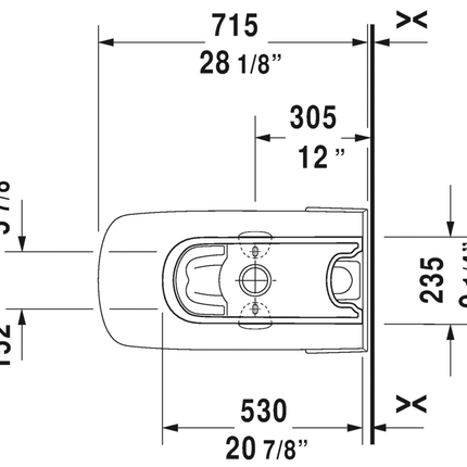 Duravit DuraStyle 1pc 1.28gpf toilet - 2157010085 Duravit