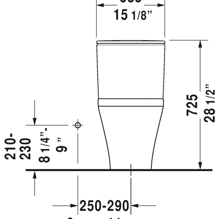 Duravit DuraStyle 1pc 1.28gpf toilet - 2157010085 Duravit