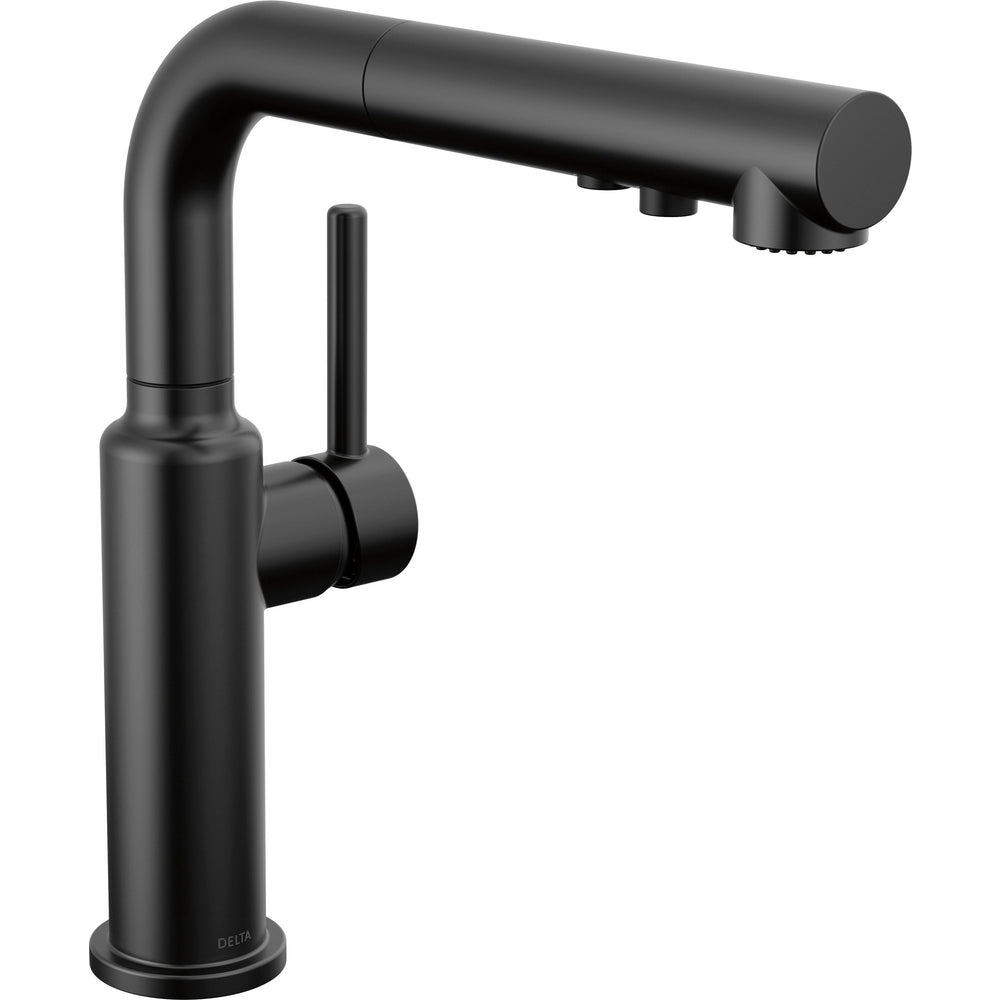 Delta Daneri Single Handle Pull-Out Kitchen Faucet - Matte Black
