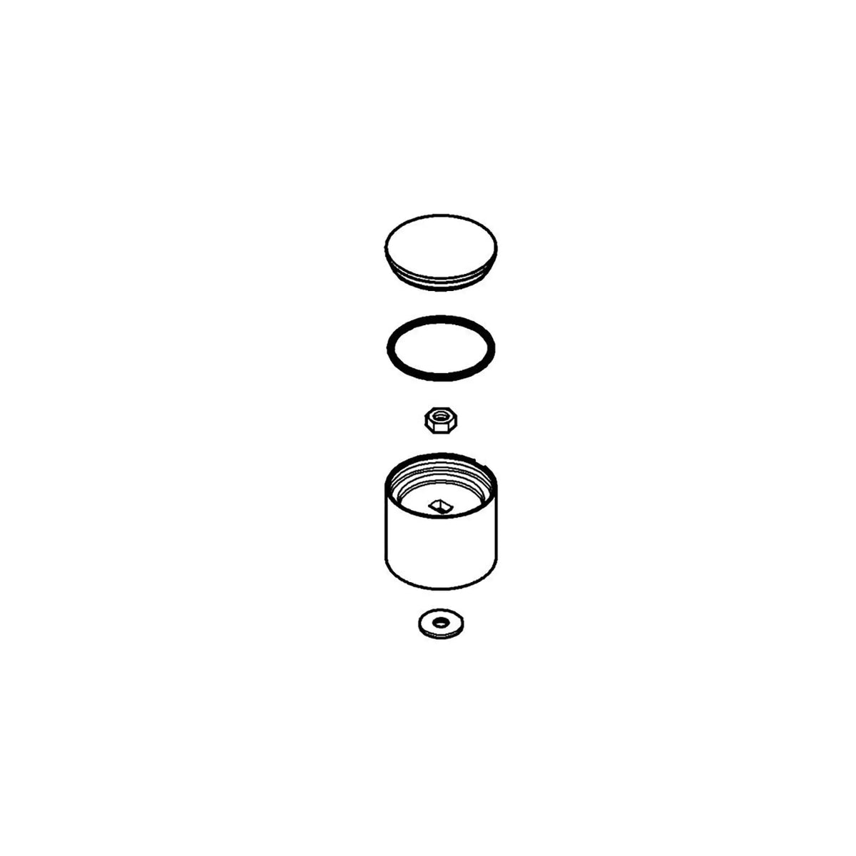 GROHE Diverter Knob 46585_0 - StarLight Chrome