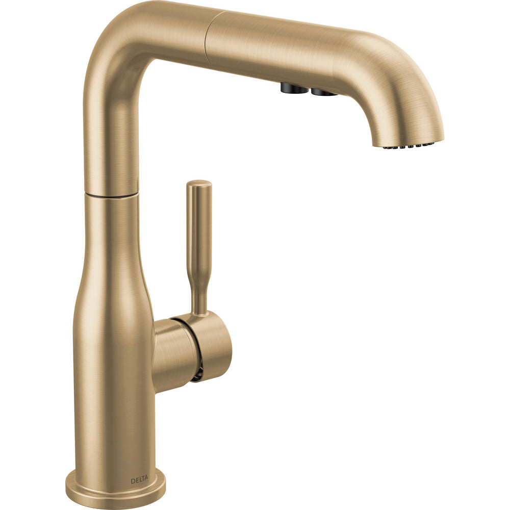 Delta Almari Single Handle Pull-Out Kitchen Faucet - Champagne Bronze