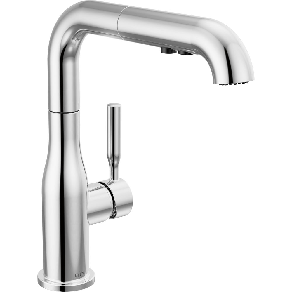 Delta Almari Single Handle Pull-Out Kitchen Faucet - Chrome